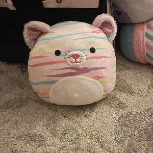 Colorful Striped Cat Plush